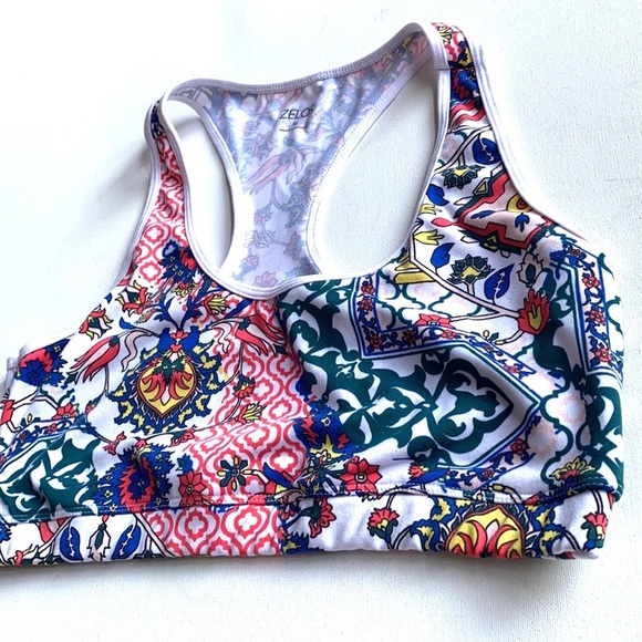 ZELOS tribal print sports bra, size XL - Picture 2 of 7